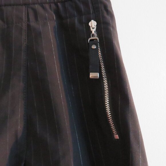 RAFFAELLO ROSSI Candy Pants in Black Pinstripe Travel Lounge Athleisure Sz 14 - Picture 8 of 14